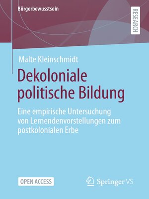 cover image of Dekoloniale politische Bildung